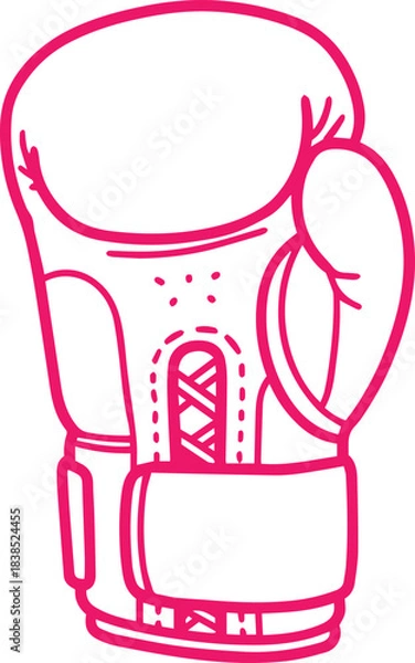 Obraz Boxing Glove Outline Doodle Icon