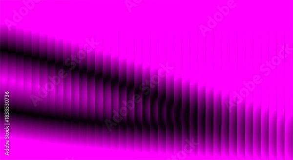 Fototapeta Abstract pink and black stripes vibrant dynamic wavy background