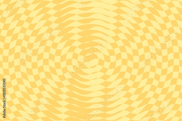 Fototapeta Vector abstract distorted background. Dynamic backdrop with optical illusion, op art.