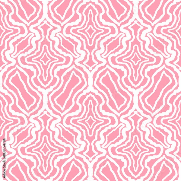 Obraz Seamless pattern with arabesques in retro style. Vector illustration.