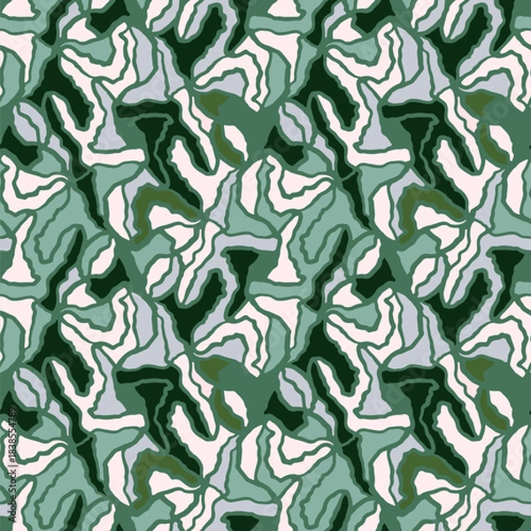 Obraz Seamless pattern with a simple abstract drawing. Vector illustration.