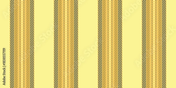 Obraz Wrnamental background texture fabric, store pattern lines seamless. Vlassic textile vertical vector stripe in yellow and orange colors.