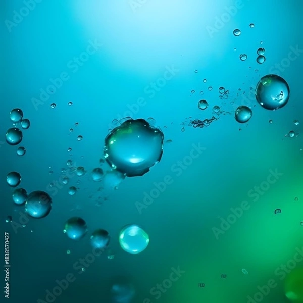 Fototapeta bubbles in water