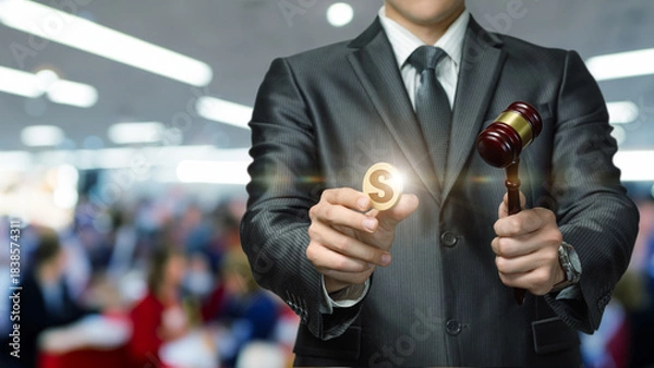 Obraz Justice vs. Wealth.