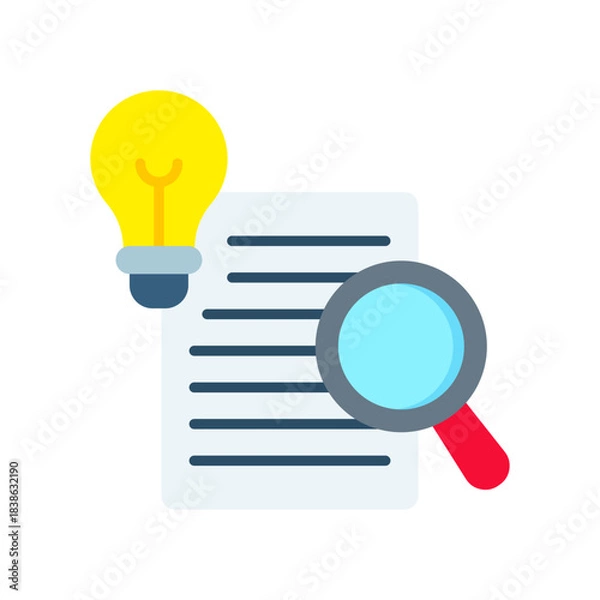 Obraz Knowledge Base flat color icon