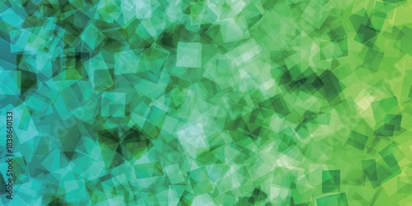 Obraz 和柄　緑　模様　背景