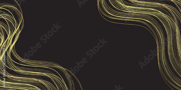 Obraz 和柄　金　模様　背景