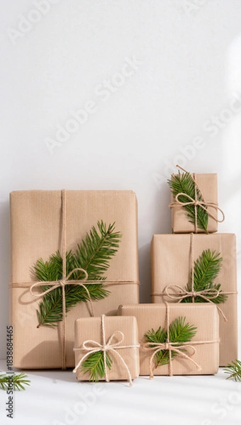 Obraz some Christmas gift packages