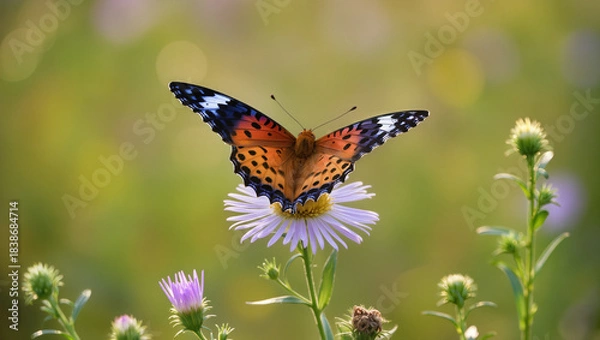 Obraz butterfly on a flower