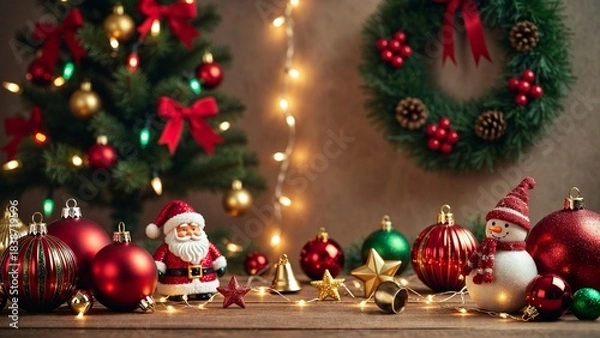 Fototapeta クリスマスの背景　B