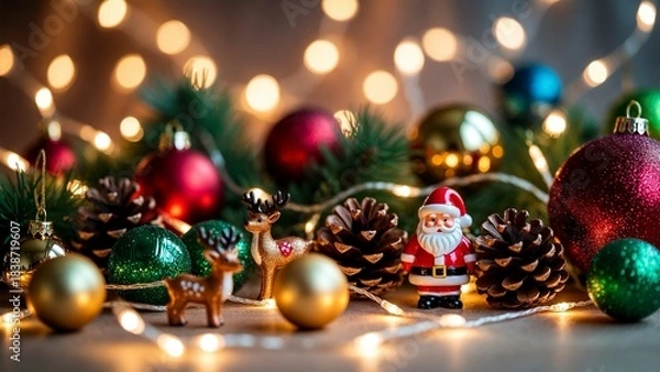 Obraz クリスマスの背景　A