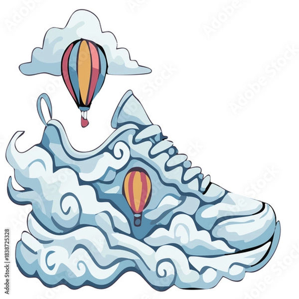 Fototapeta 여행과신발의 조화