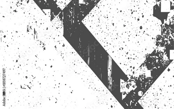 Fototapeta Abstract Grunge Dot and Paint Overlay, Rough Distressed Texture, Artistic Splatter Layer for Creative Projects, Posters, and Social Media Graphics