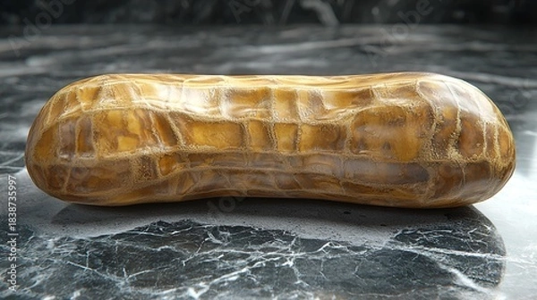 Obraz Roasted peanut in shell on marble.