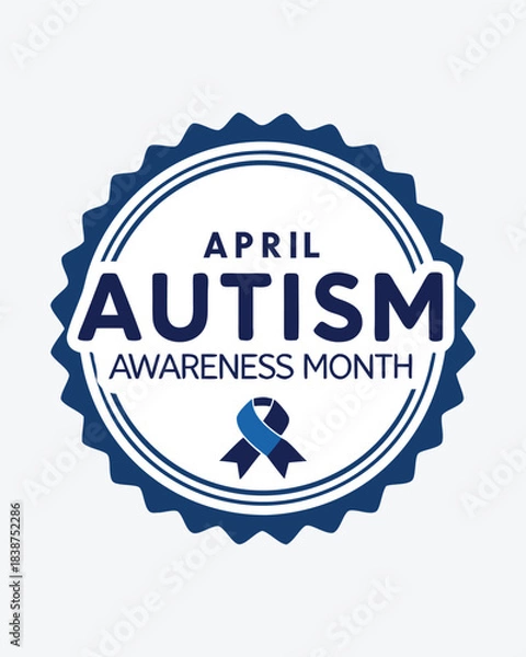 Obraz Autism Awareness Month Logo