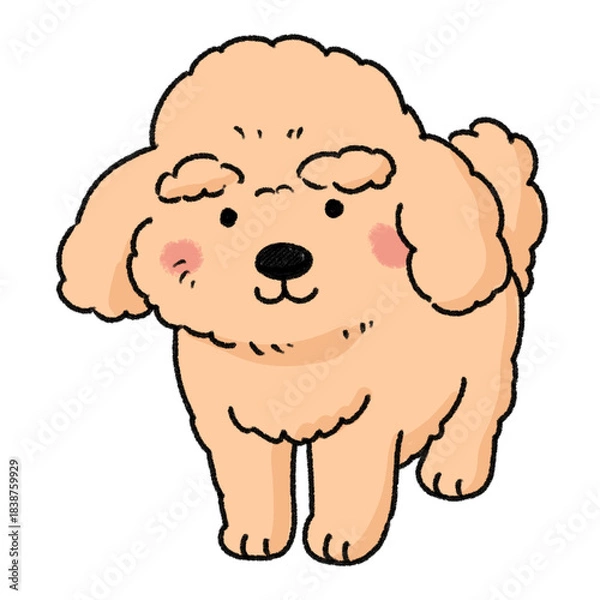 Obraz 犬のシンプルかわいいイラスト