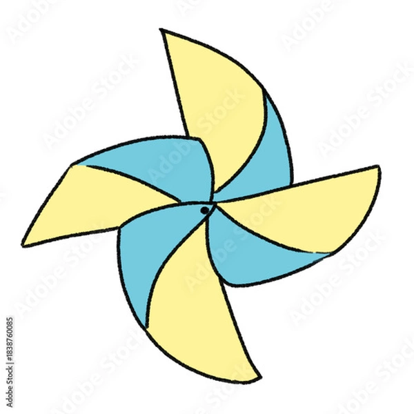 Obraz 風車のシンプルイラスト