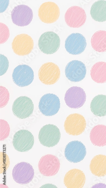 Fototapeta seamless pattern with colorful circles