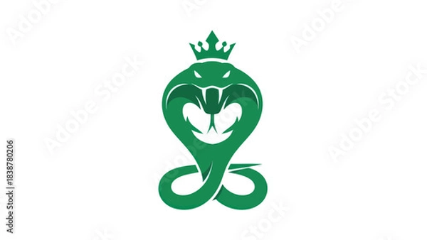 Obraz Royal cobra with crown logo