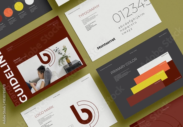 Fototapeta Guideline Template Layout