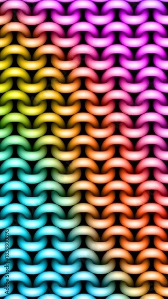 Obraz Colorful abstract striped wave pattern background design