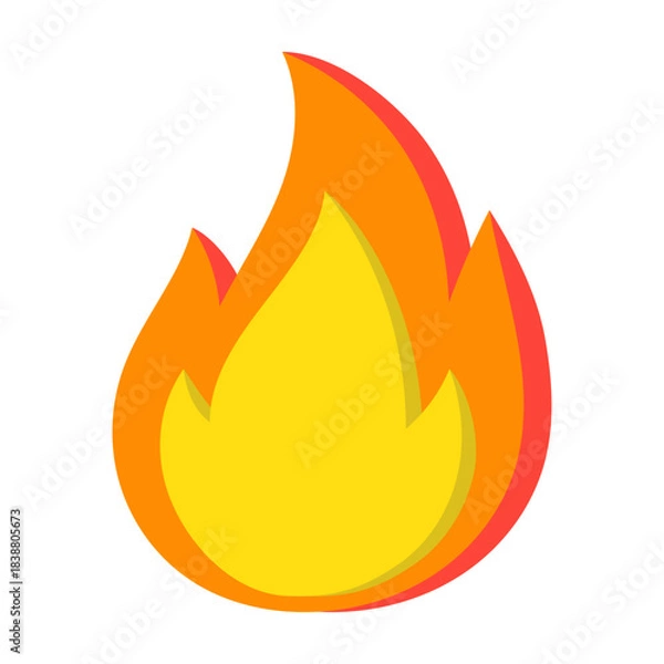 Obraz Simple Fire Flame Illustration