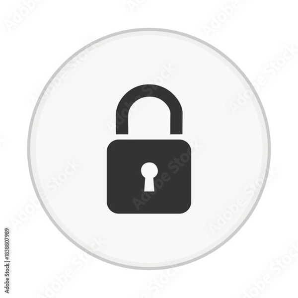 Obraz Locked Padlock Security Icon