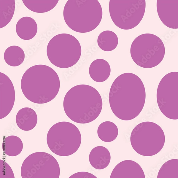 Obraz Bold colorful circles seamless pattern with layered circle elements and colorful artistic composition ideal for pattern use