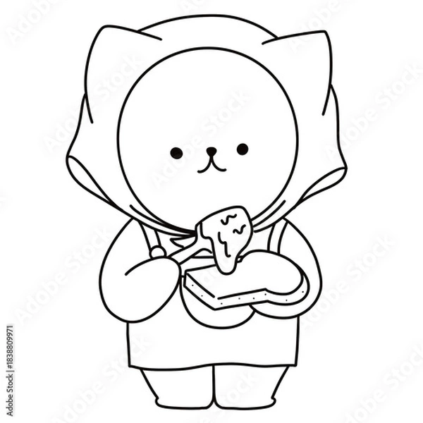 Obraz Bear Bread Shop