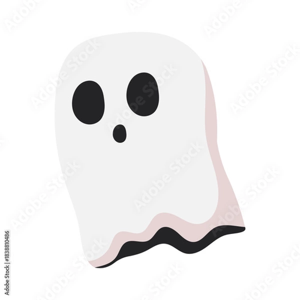 Obraz Cute Cartoon Ghost Illustration