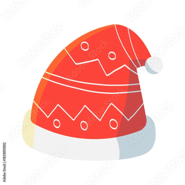 Obraz Festive Santa Hat Illustration