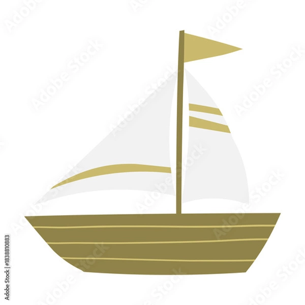 Obraz Illustration of a Sailboat