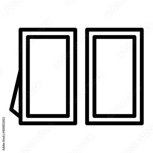 Obraz frame icon vector design template simple and modern