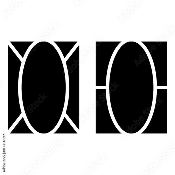 Obraz frame icon vector design template simple and modern