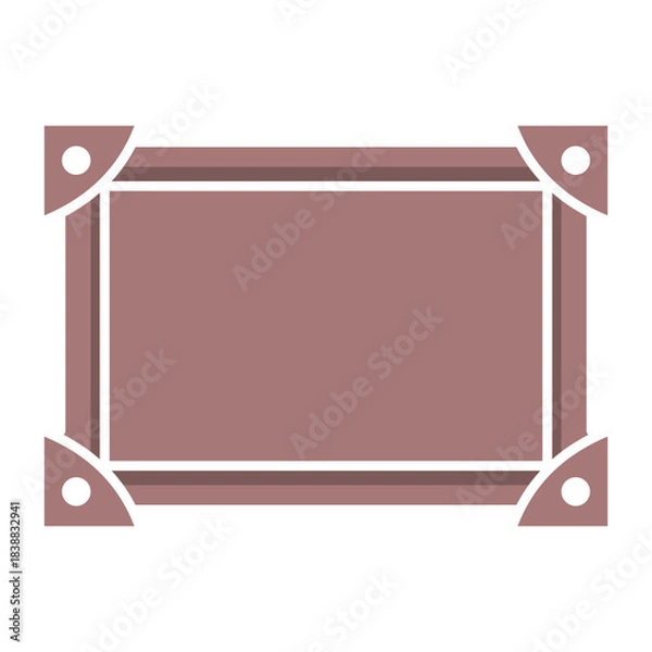 Obraz frame icon vector design template simple and modern