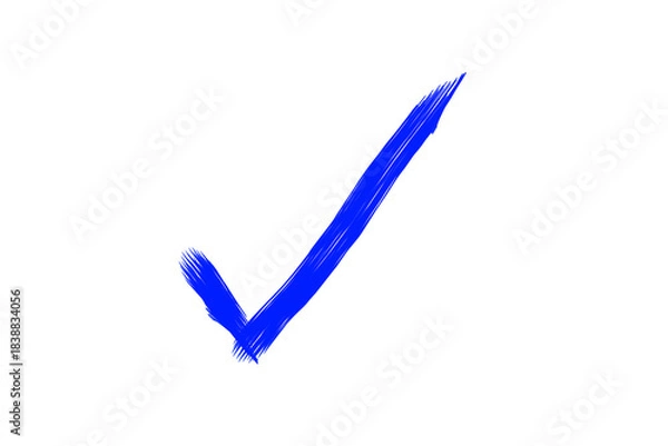 Obraz check mark on white