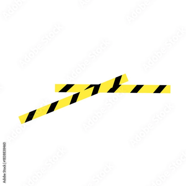 Obraz warning tape symbol sign