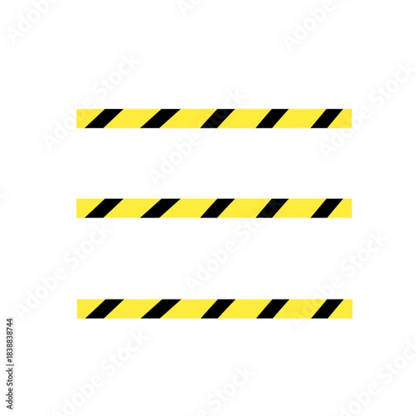 Obraz warning tape symbol sign