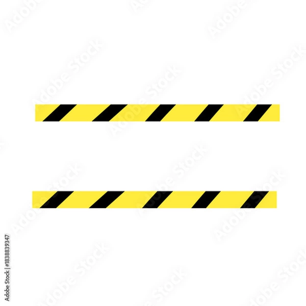 Obraz warning tape symbol sign