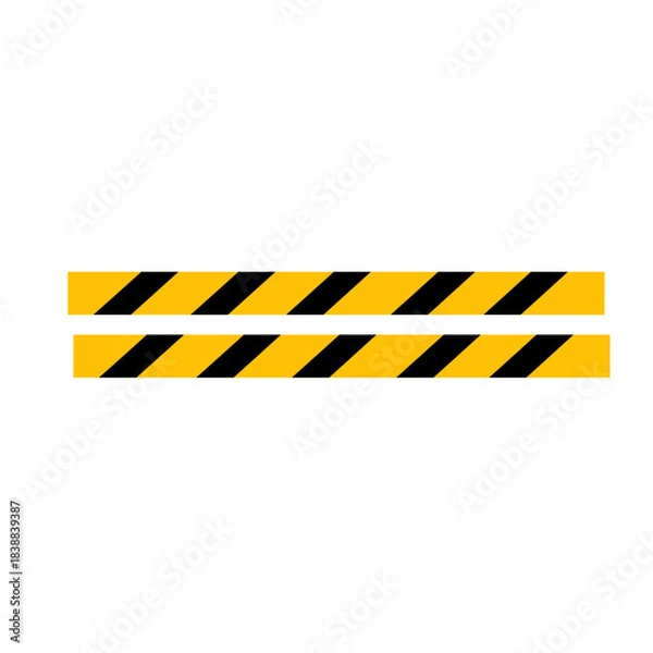 Obraz warning tape symbol sign
