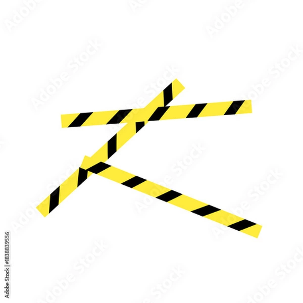 Obraz warning tape symbol sign