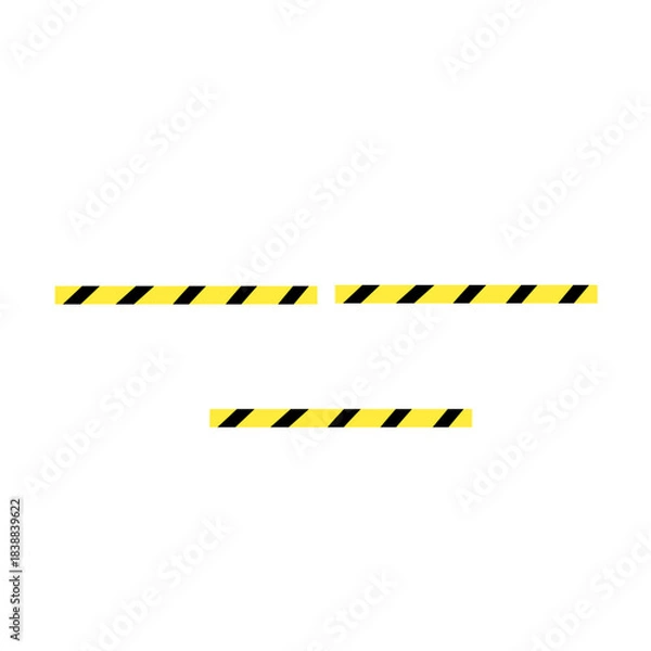 Obraz warning tape symbol sign