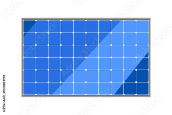 Obraz solar panel. alternative electricity. energy independence. vector illustration