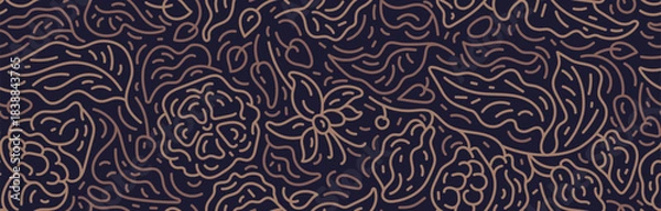 Obraz Cocoa abstract line pattern. Art seamless background