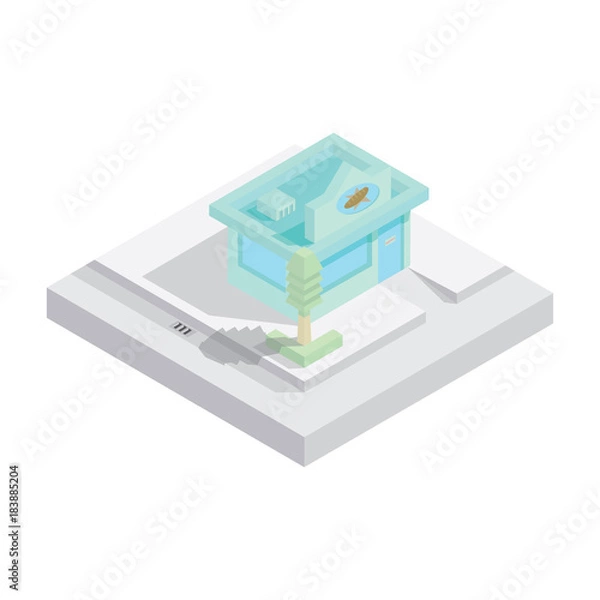 Obraz isometric store design