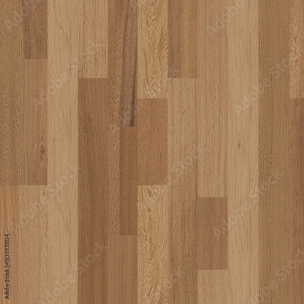 Obraz Close-up of oak wood texture, showing natural grain patterns and warm brown hues, realistic and photorealistic surface details Generative AI