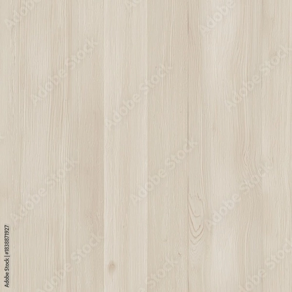 Obraz Birch wood texture with light cream color, fine lines and subtle variations in shade, natural and smooth Generative AI