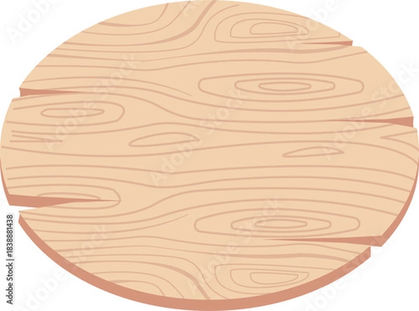 Obraz Circular old wooden board