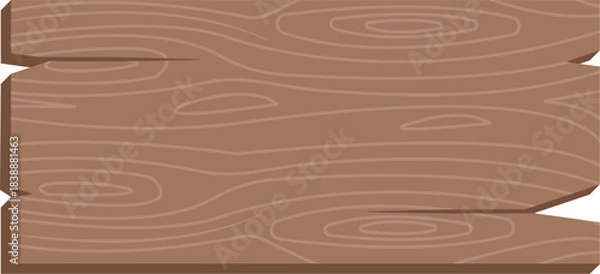 Obraz Brown wooden signboard