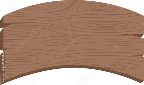 Obraz wooden board with texture vector illustration
